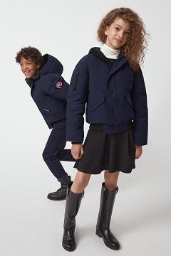 Chamarras Canada Goose Niños Outlet - Rundle Chaqueta De Bombardero Azul Oscuro Marino PZ8320519